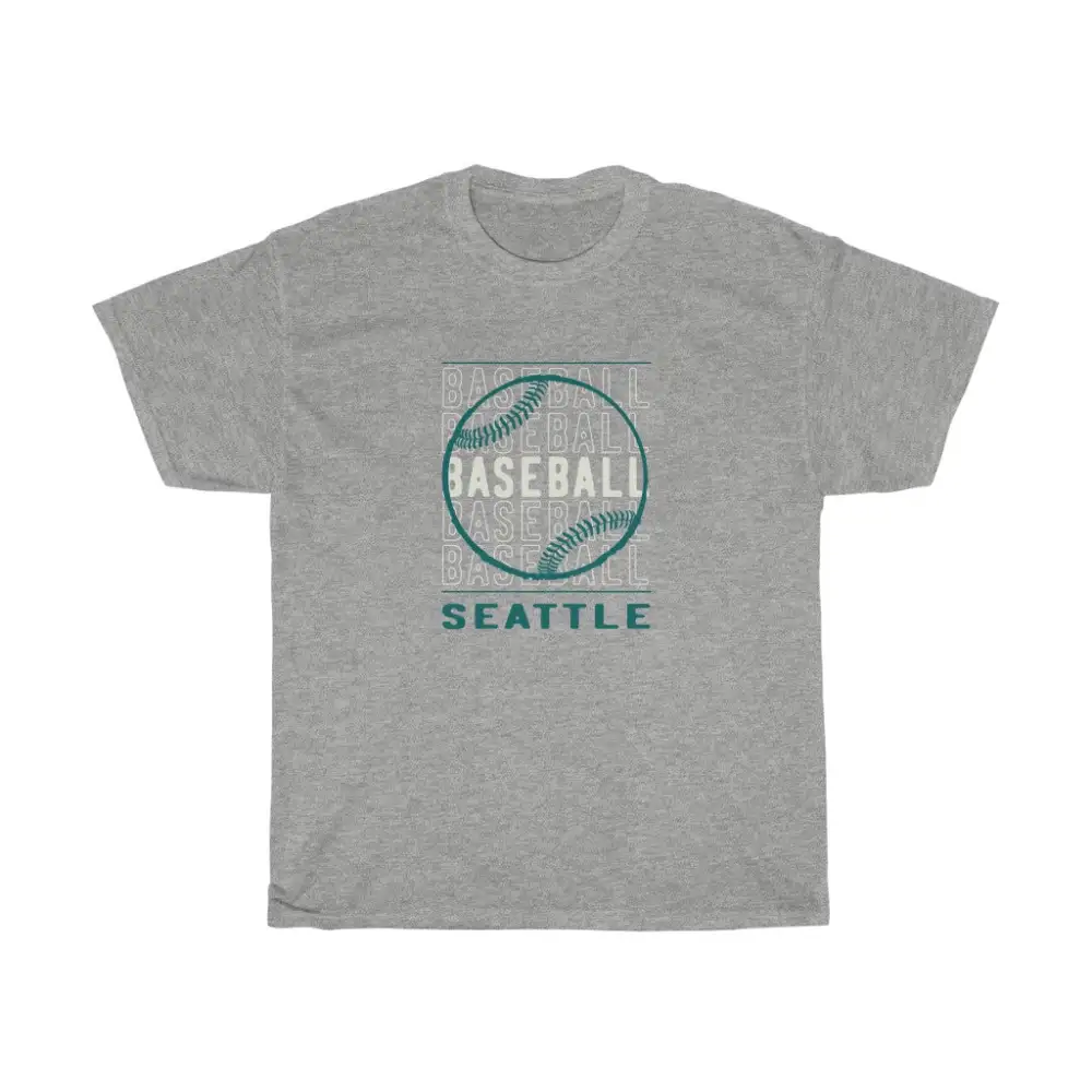 Baseball Seattle with Baseball Graphic T-Shirt