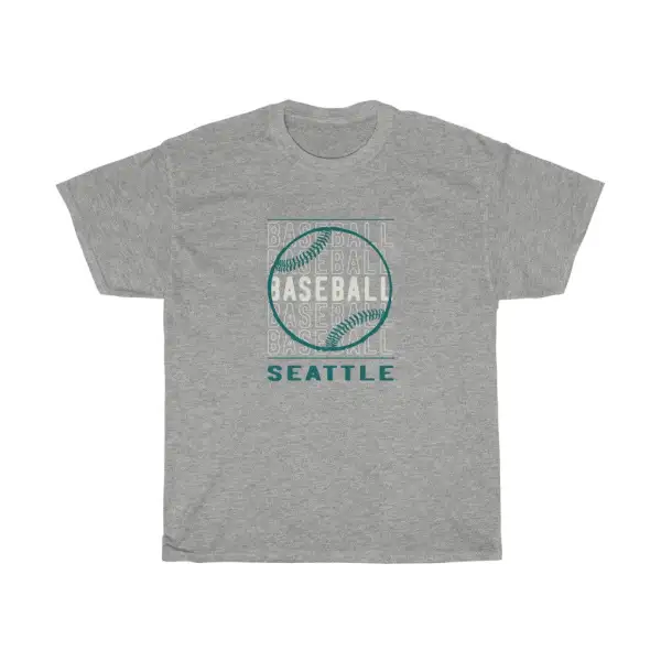 Baseball Seattle with Baseball Graphic T-Shirt