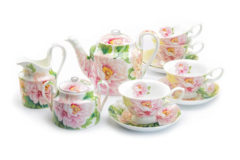 Empire Peony Bone China Tea Set