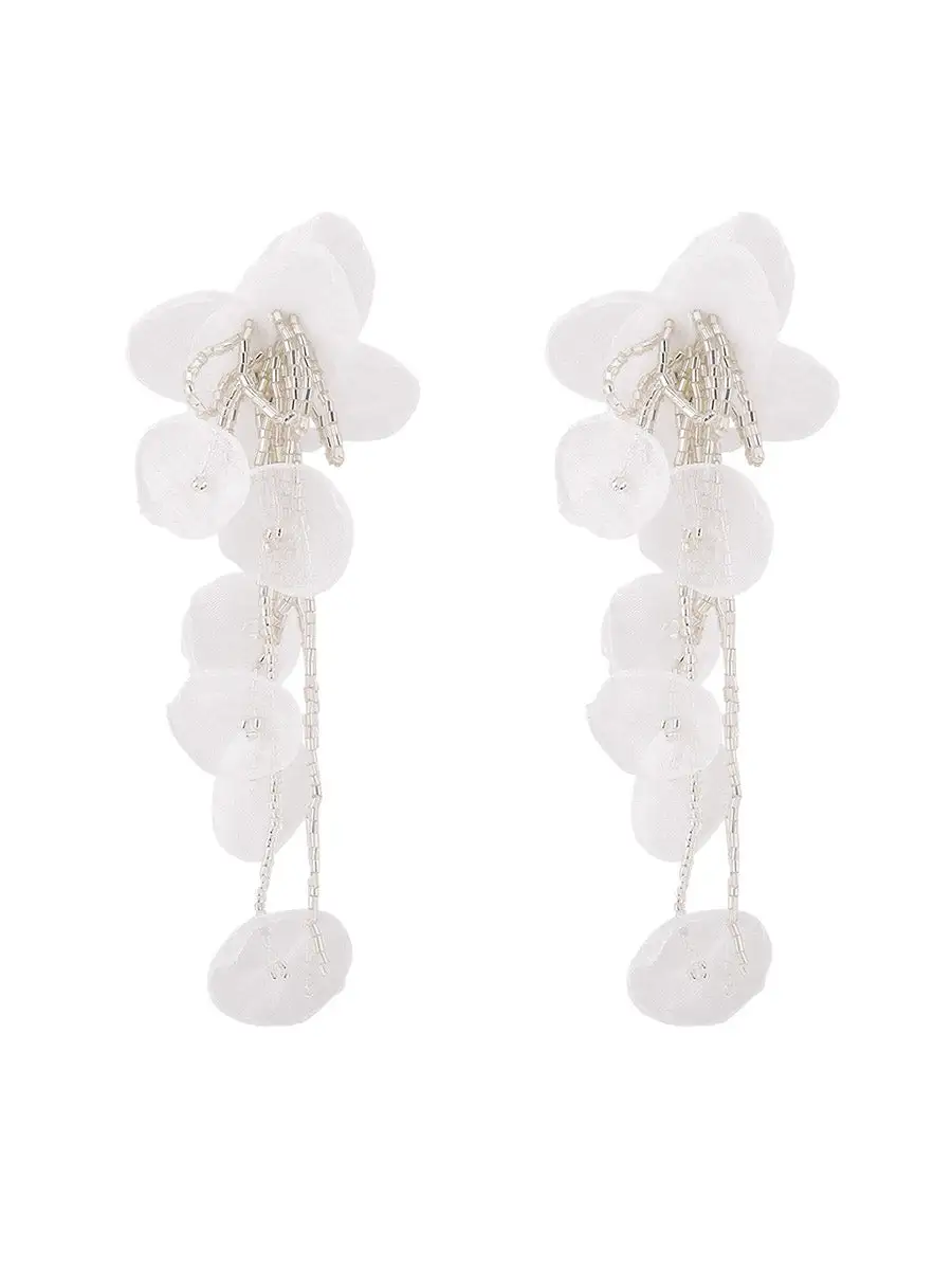 Sculptural Moonlit Accent Earrings