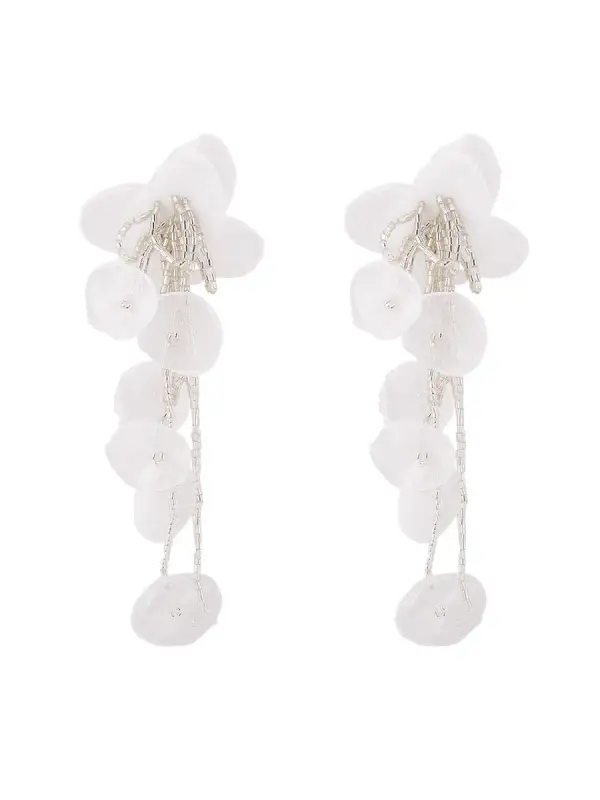 Sculptural Moonlit Accent Earrings
