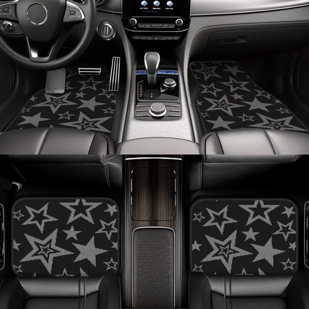 4 Pcs Star Pattern Car Floor Mat
