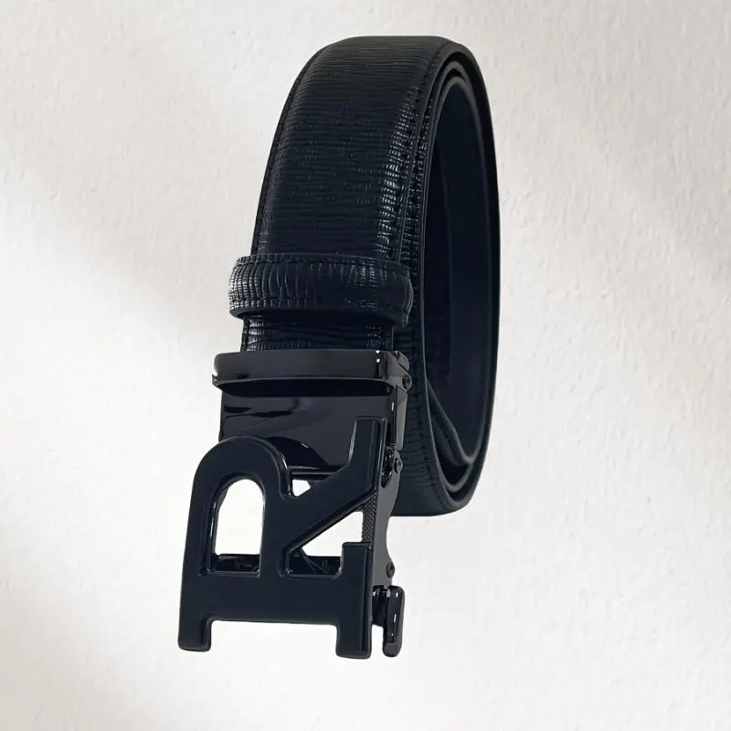 Water Automatic Buckle Leather Men's Belt