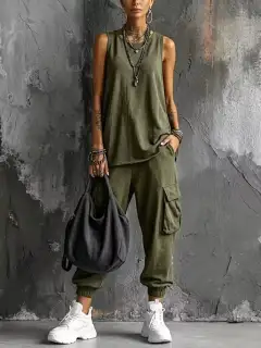 Cargo Pants Matching Set
