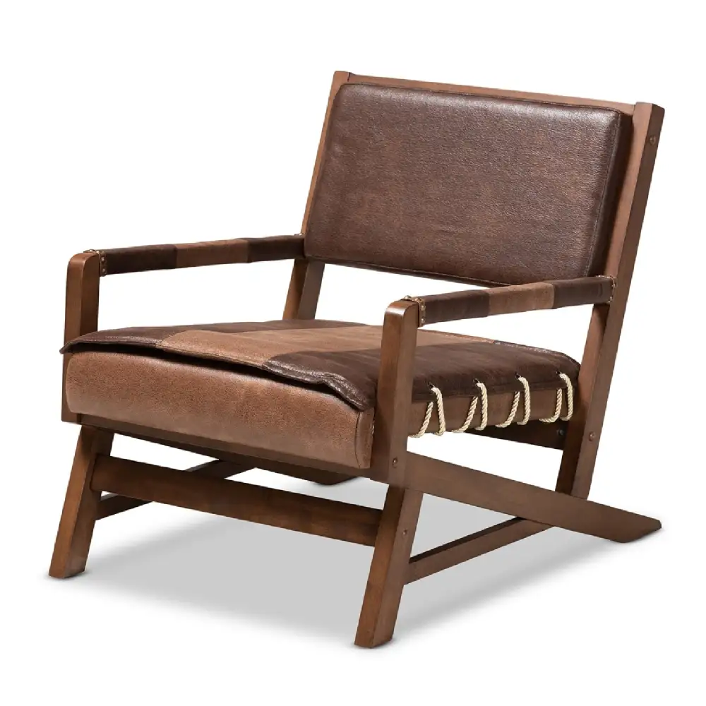 Leather-Inspired Lounge Chair