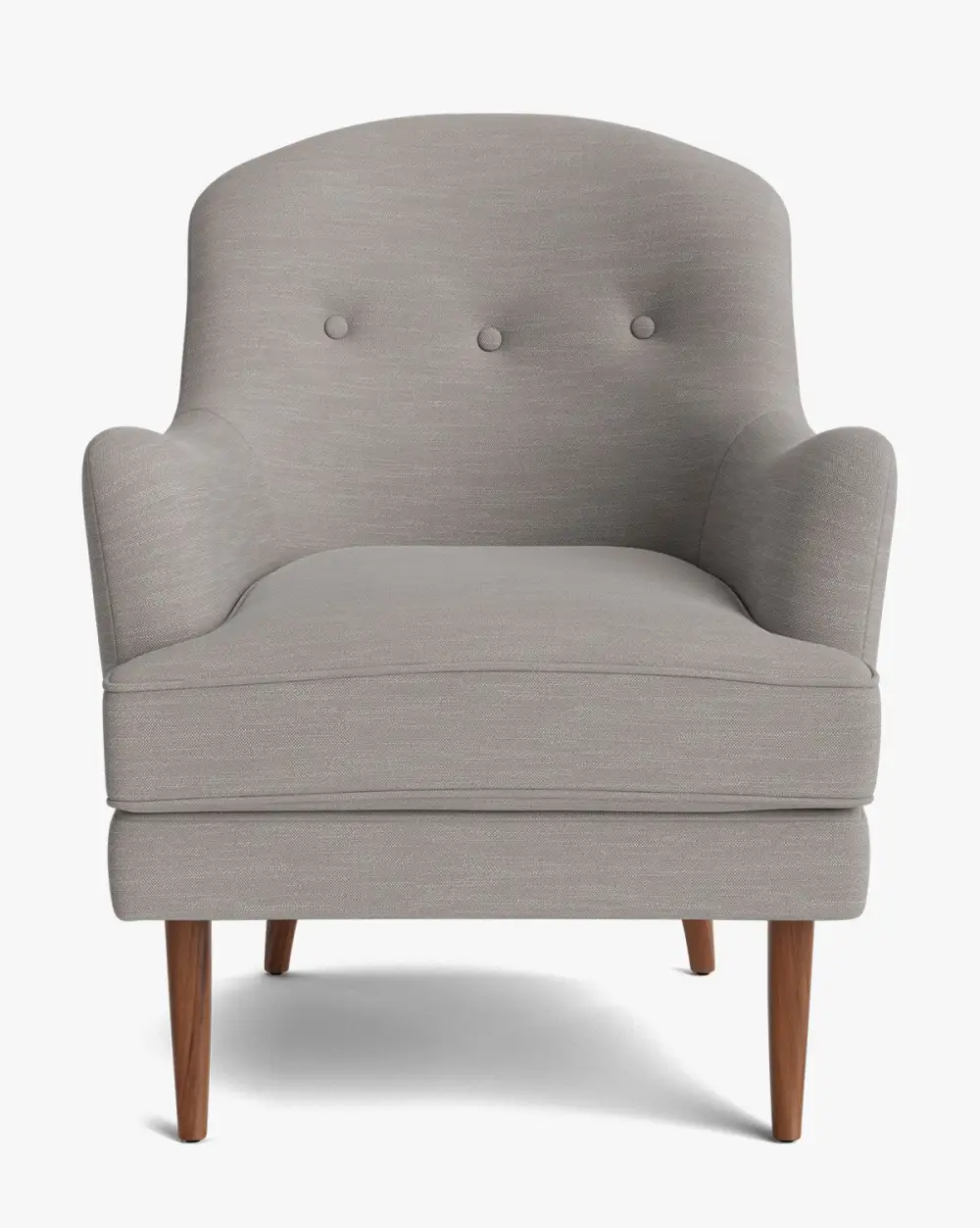 Tufted Wood Lounge Chair