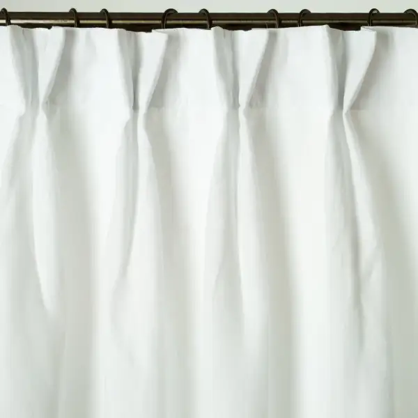 Pinch Pleat Lined Linen Curtain