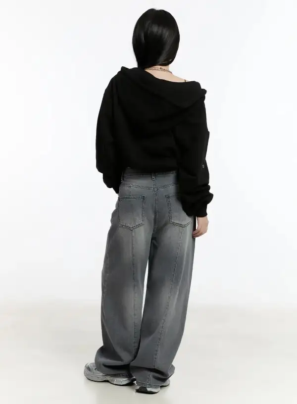 Contemporary Denim Wide Leg Jeans