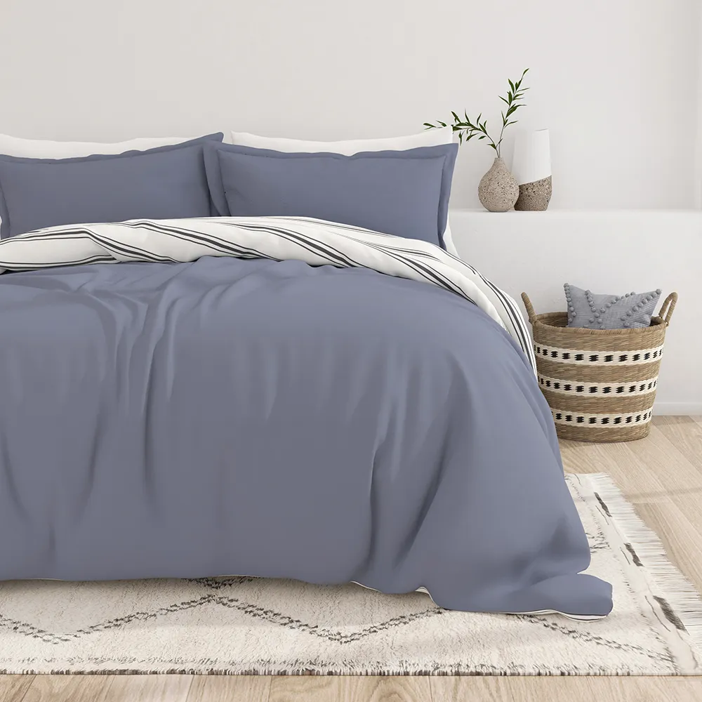 Desert Stripe Pattern Reversible Duvet Cover Set