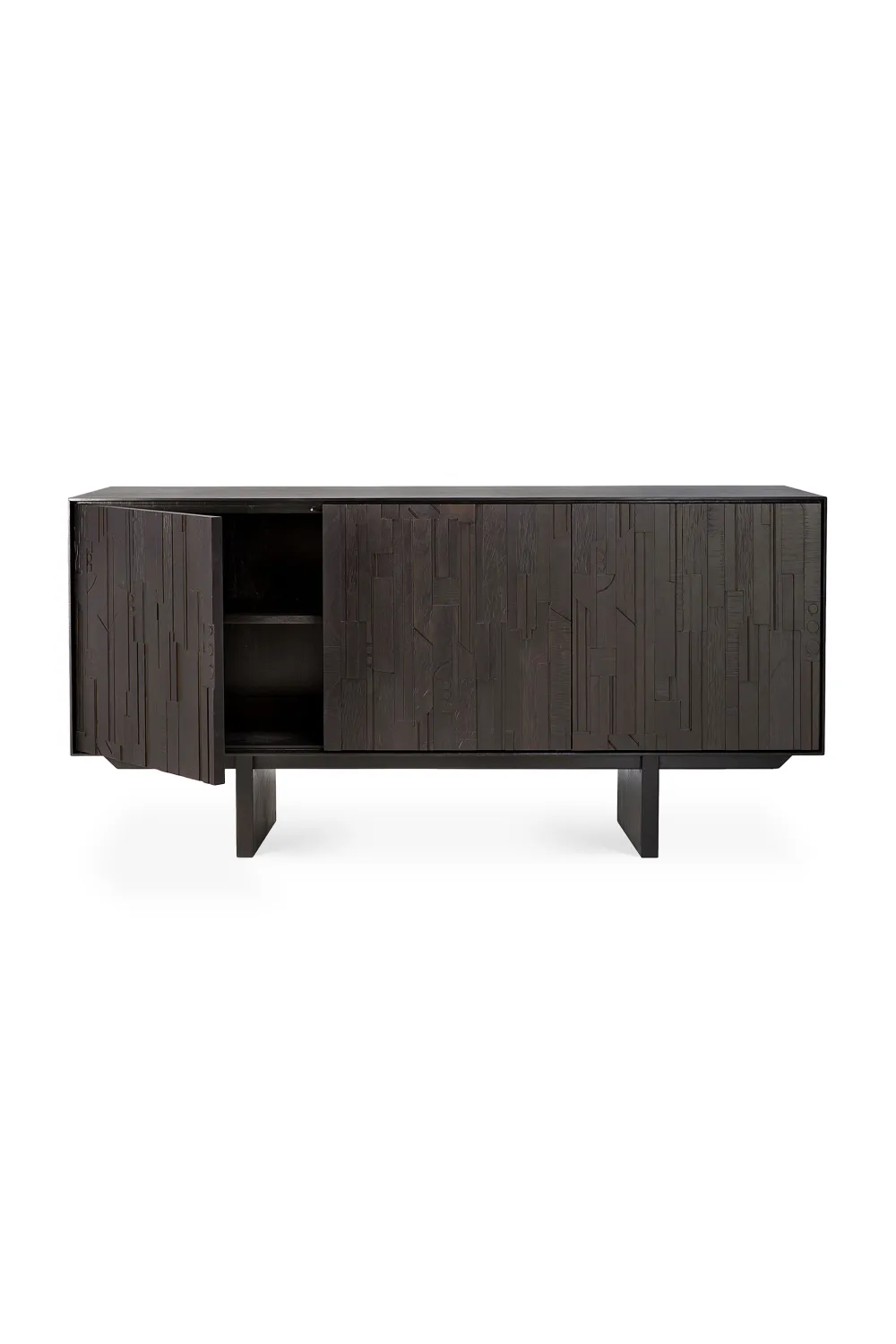 Teak Industrial Sideboard