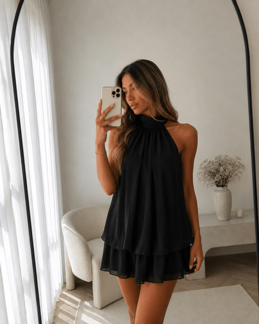 🌿Brenza Halter Mini Dress