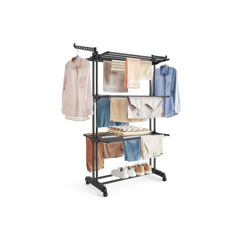 Tiered Foldable Indoor Clothes Airer