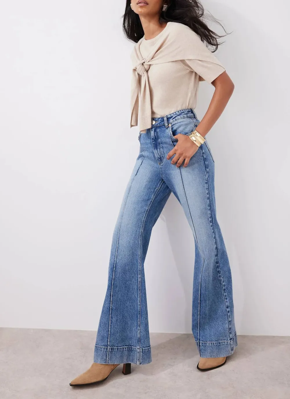 Casual Style Neutral Cotton Knit Top