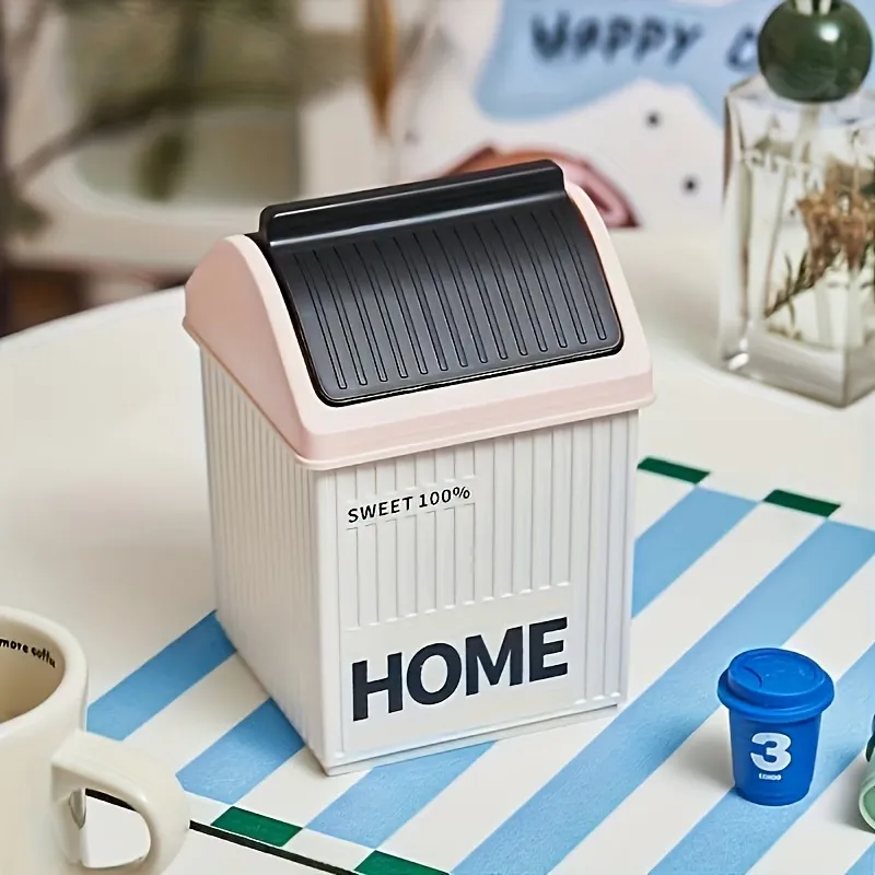 Mini Desktop Trash Can