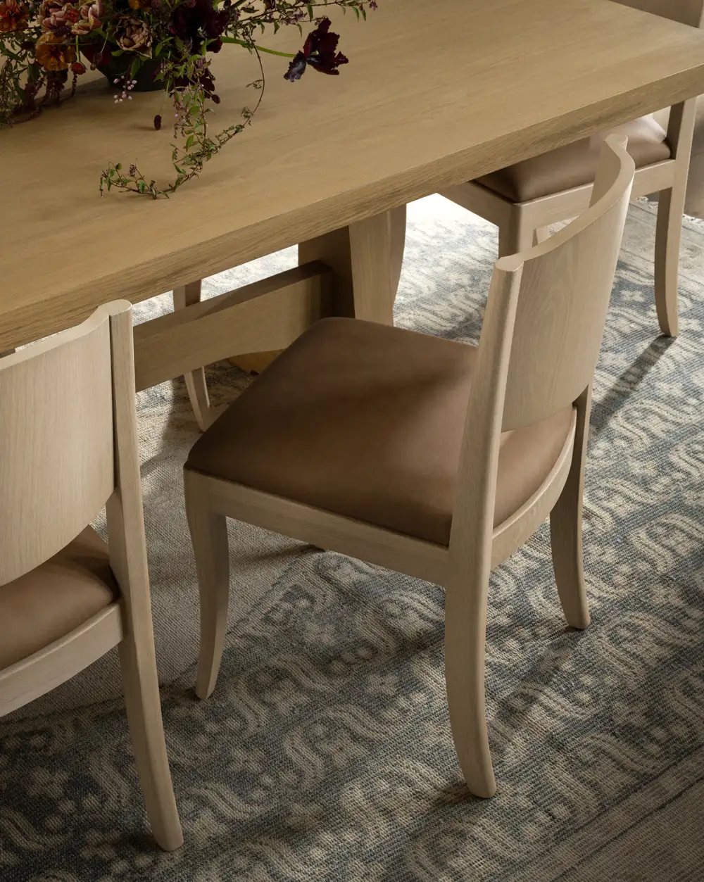 Curved Oak Dining Chair