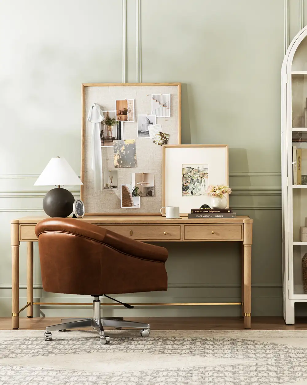 Storage Oak Desk