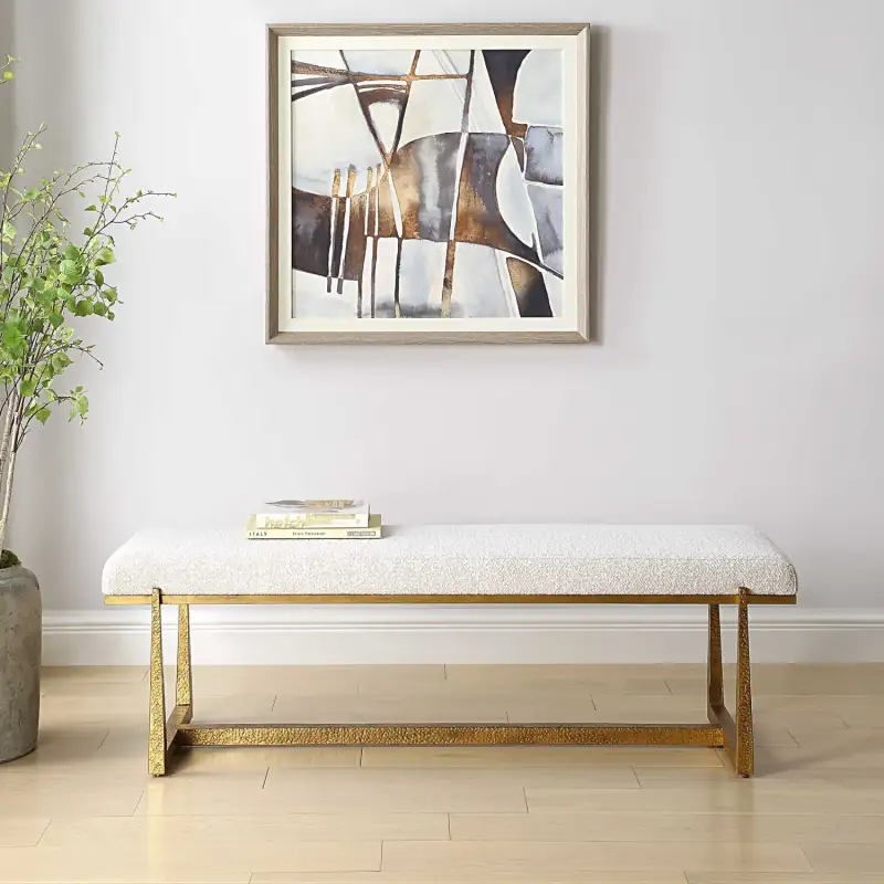 Entryway Contemporary Accent Bench