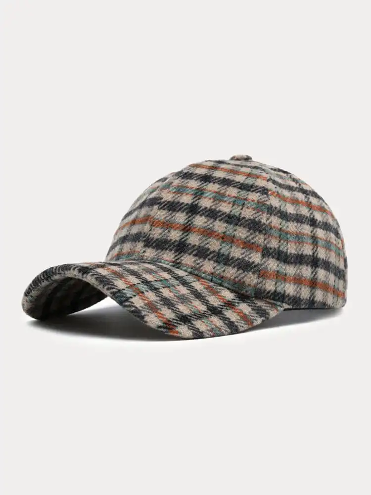 Vintage Plaid Baseball Cap