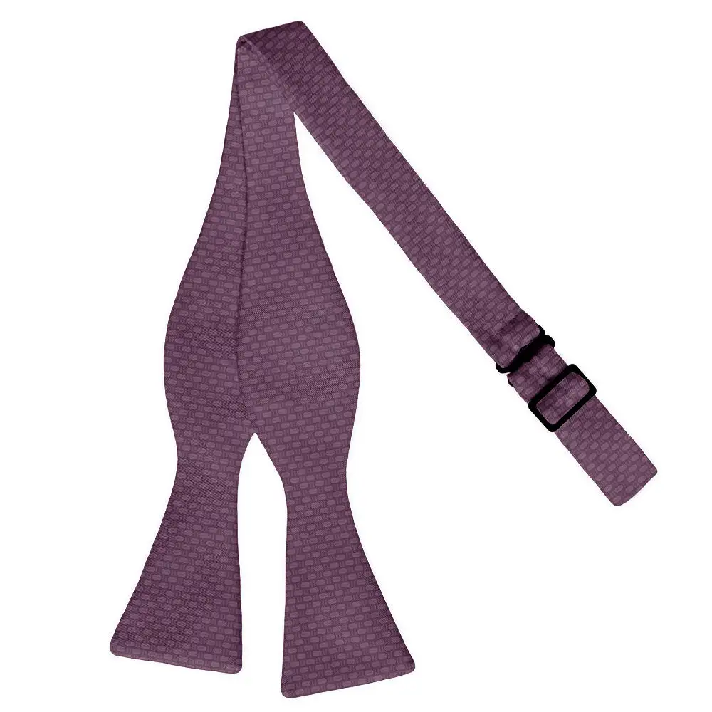 Faux Weave Pattern Bow Tie