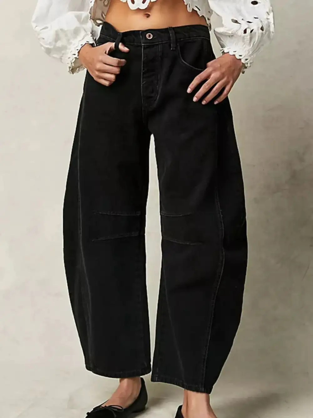 Clean Simple Trim Denim Jeans