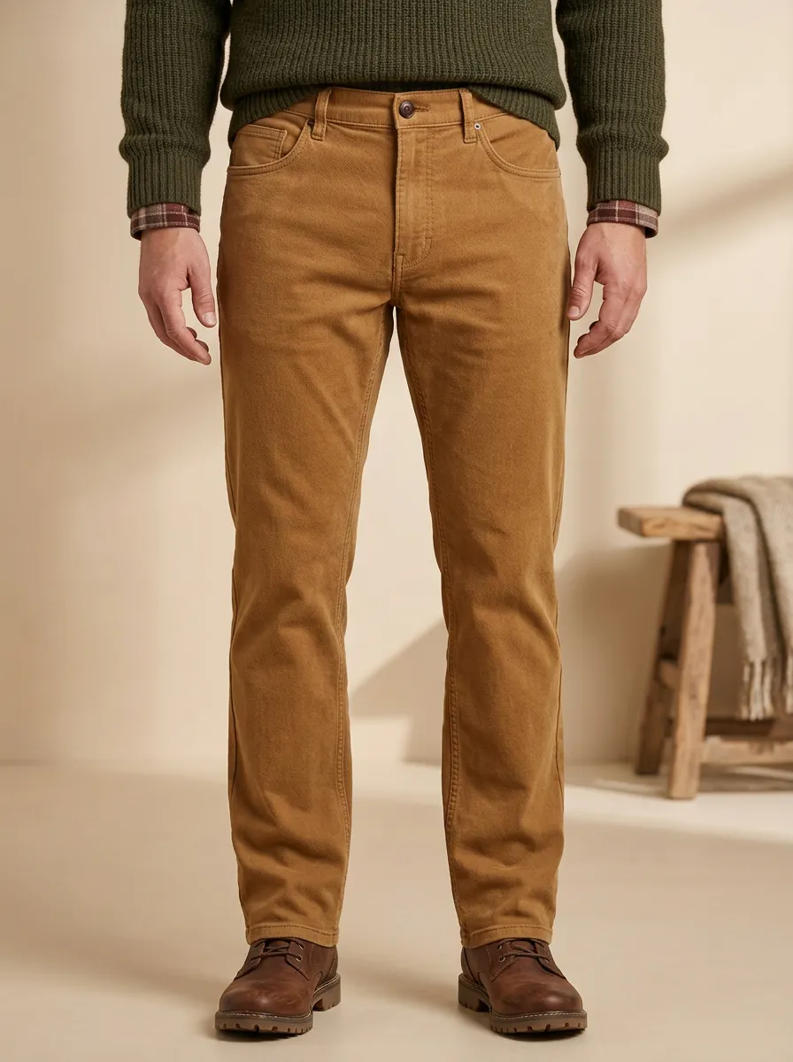 Men's Autumn Winter Relaxed Corduroy Trousers