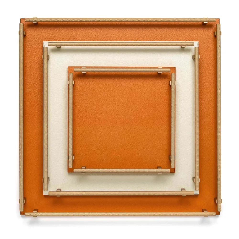 Square Leather Tray