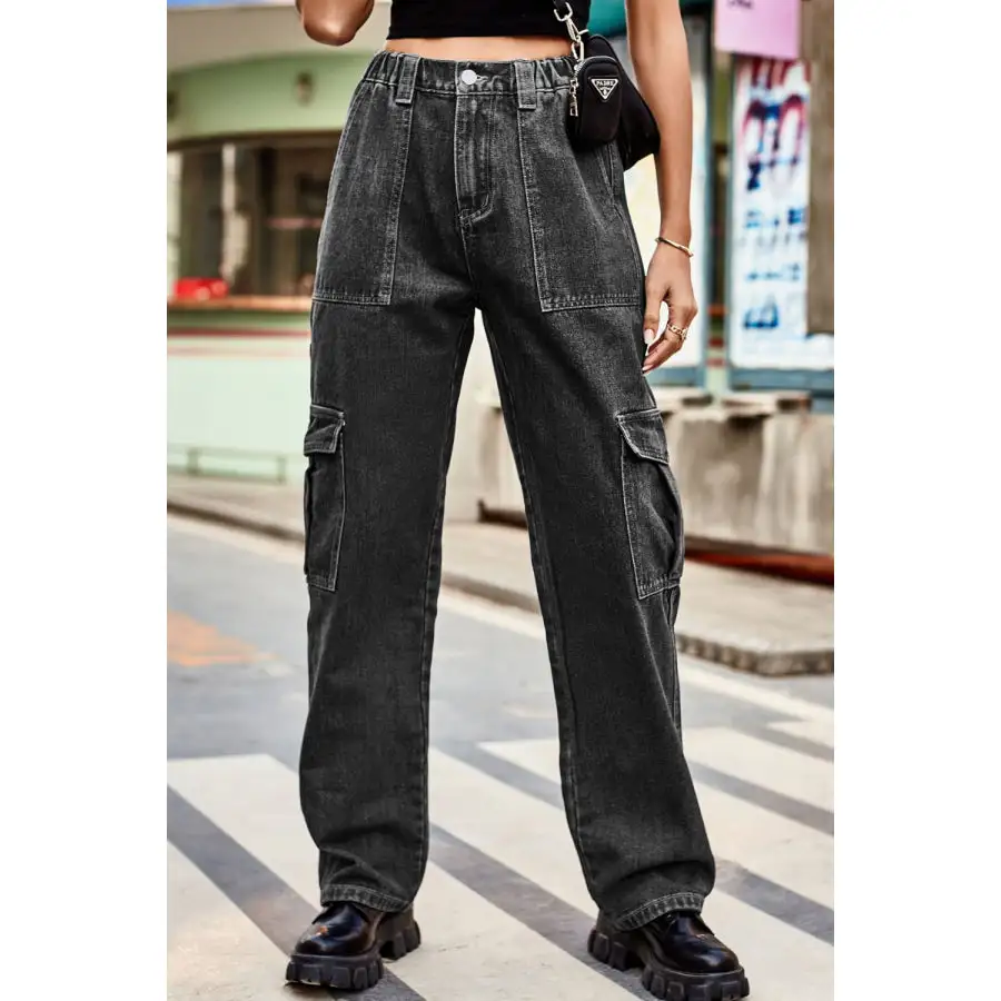 Loose Fit Long Pants with Pockets