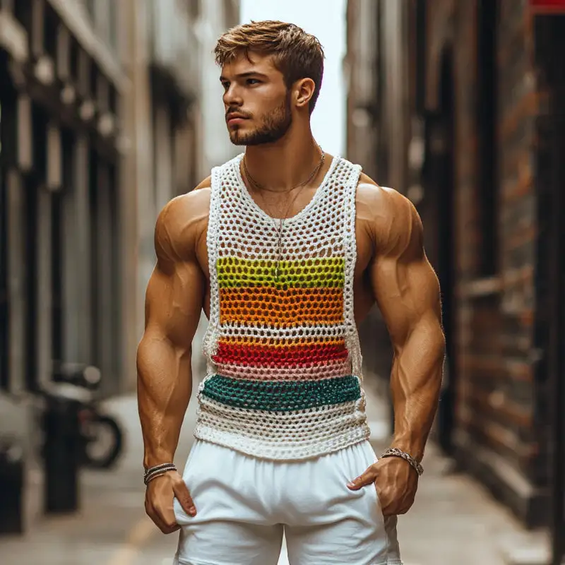 Knit Layering Striped Tank