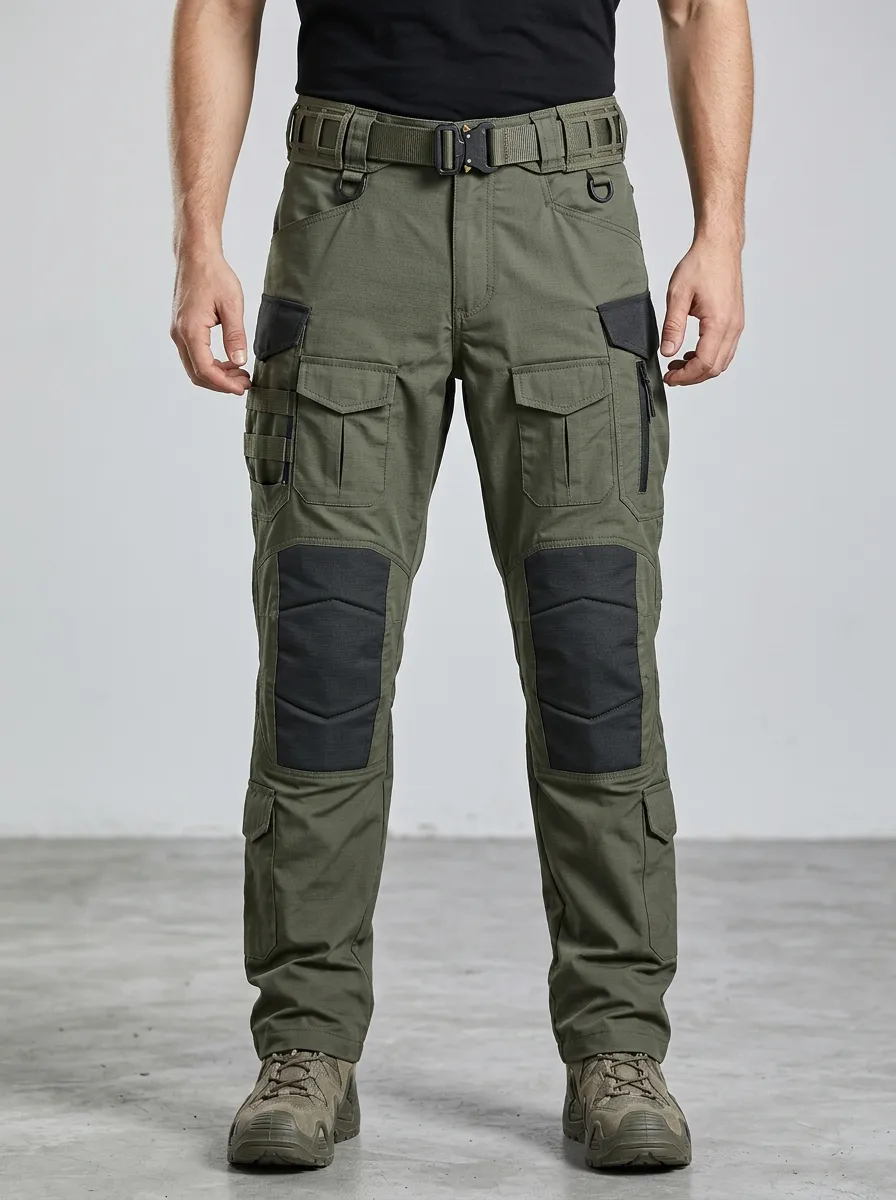 Field-Ready Utility Pocket Outdoor Look Men's Work Pants