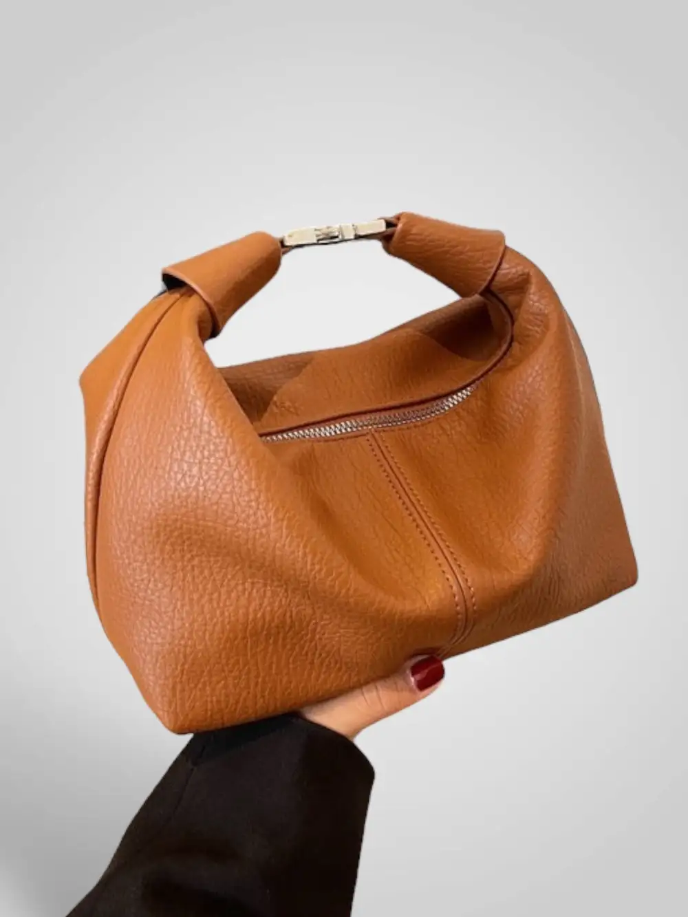 Crescent Suede Handbag