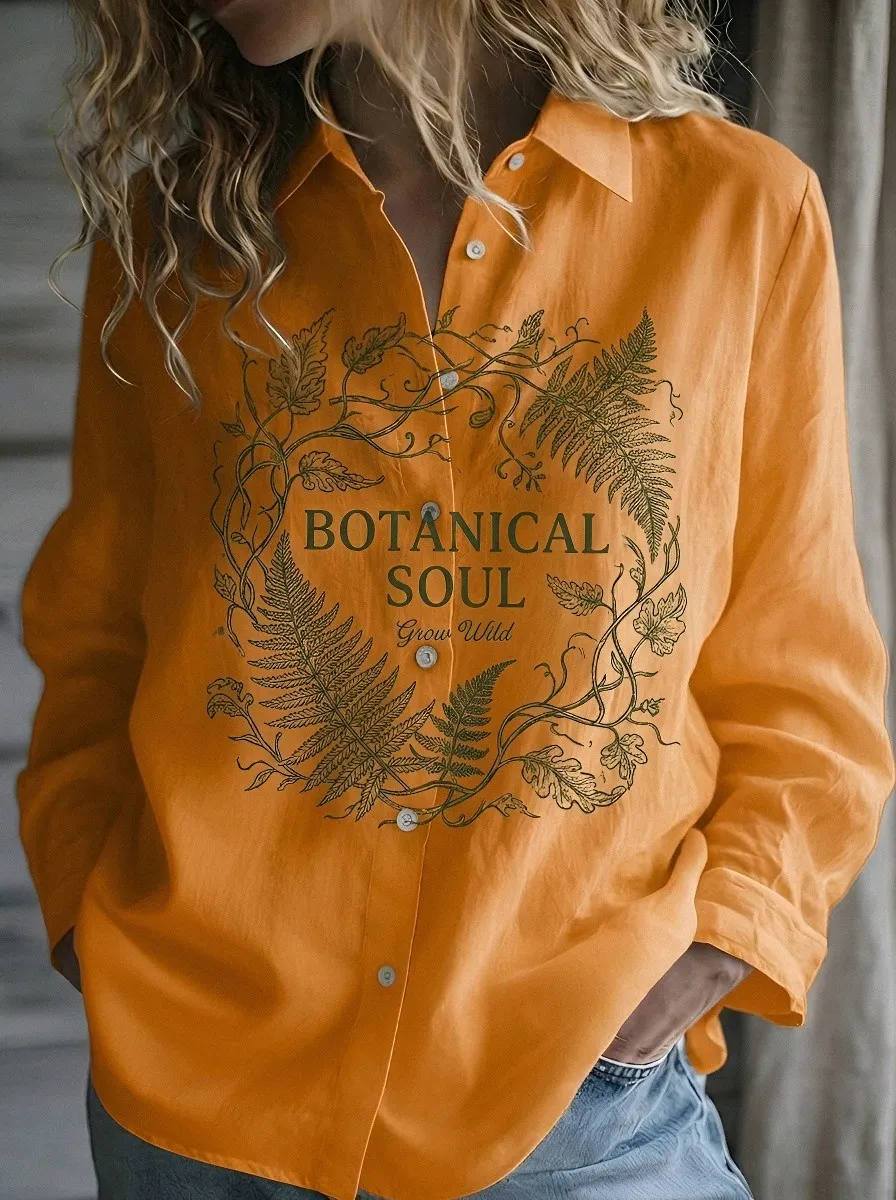 Botanical Soul Fern Casual Shirt Classic