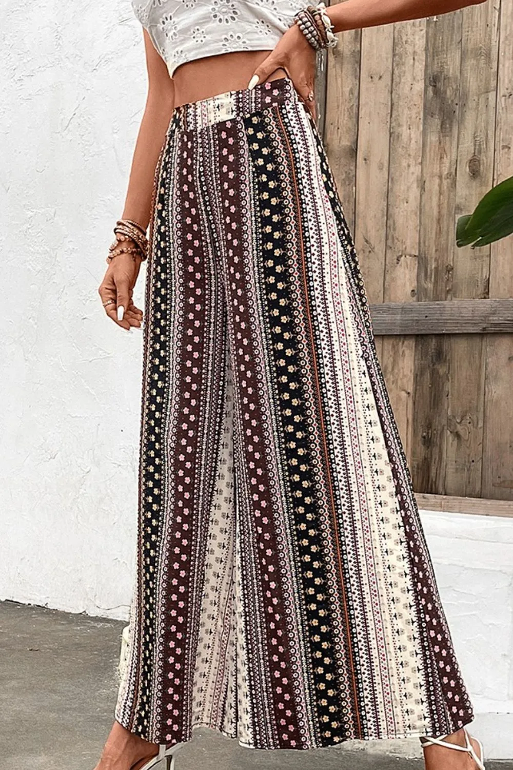 Easy High Waist Wide Leg Pants