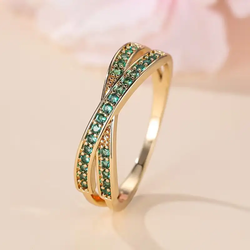 Etched Stone Ring
