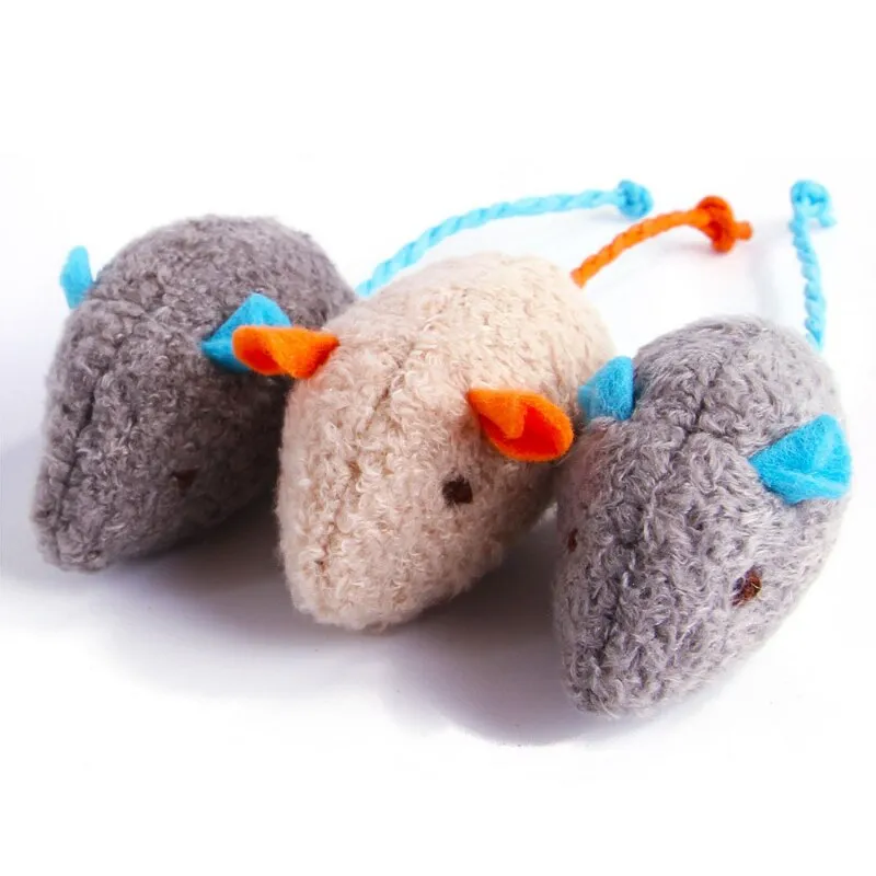 Cute Plush Mouse Cat Toys for Playtime