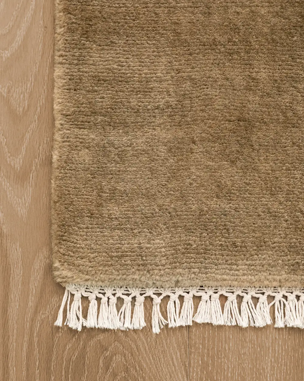 Plush-Pile Hand-Loomed Wool Area Rug