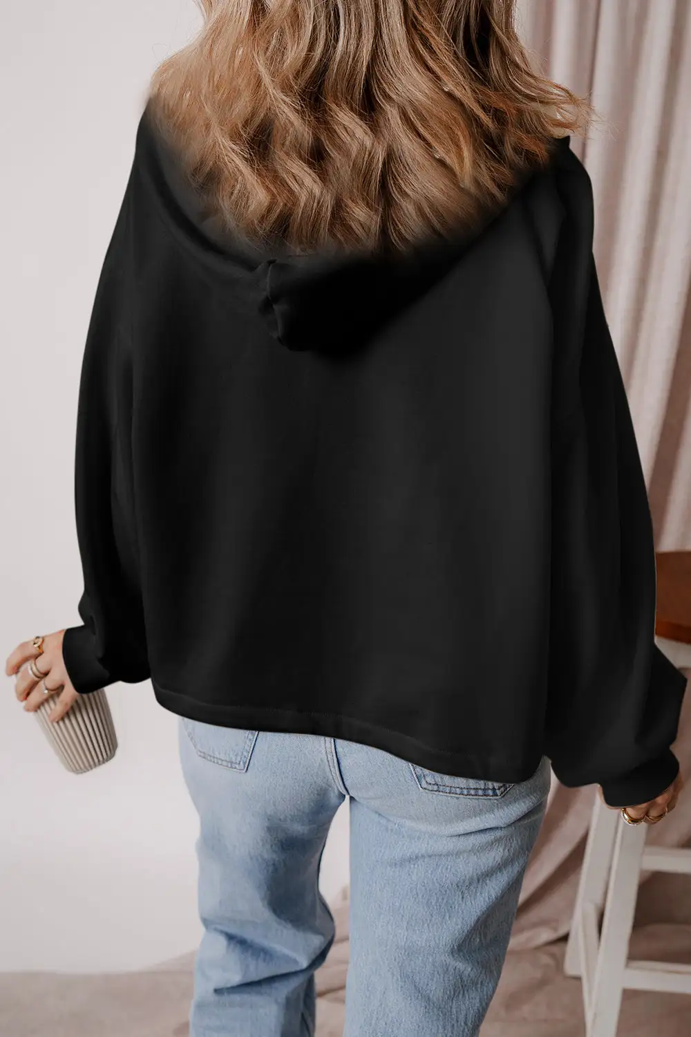 Half-Zip Pocketed Hoodie