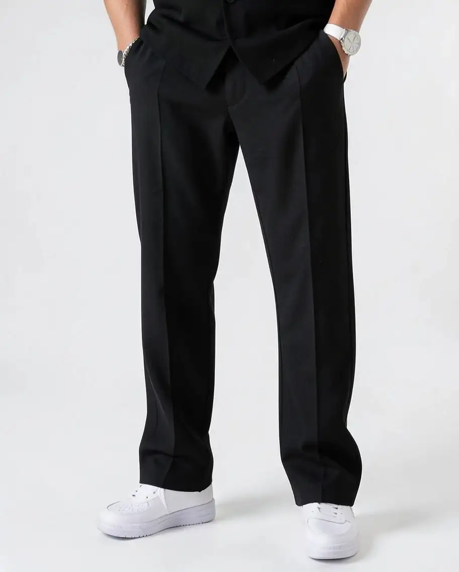 Modern Straight Leg Casual Pants