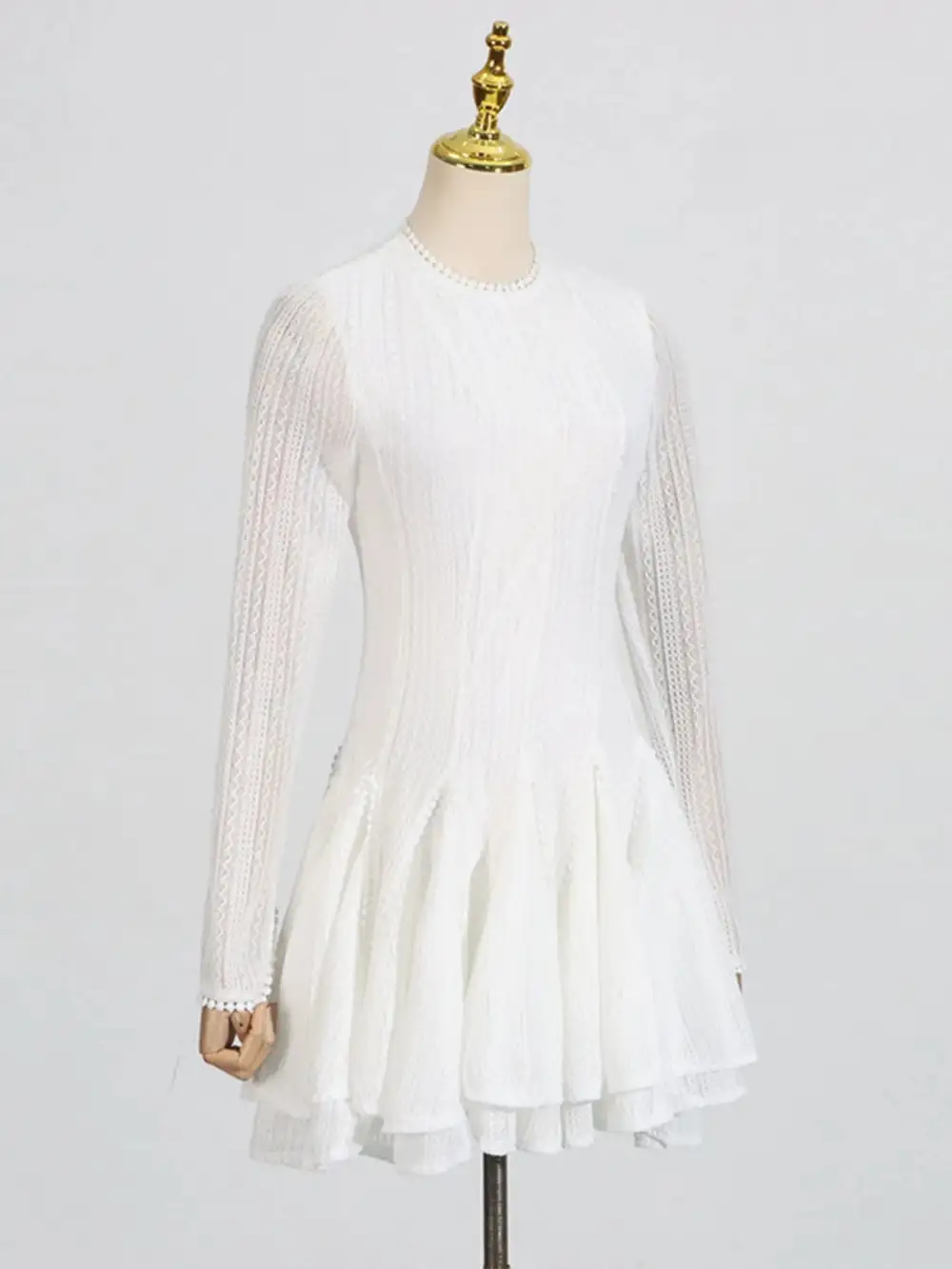 Layered Pretty Round Mini Dress
