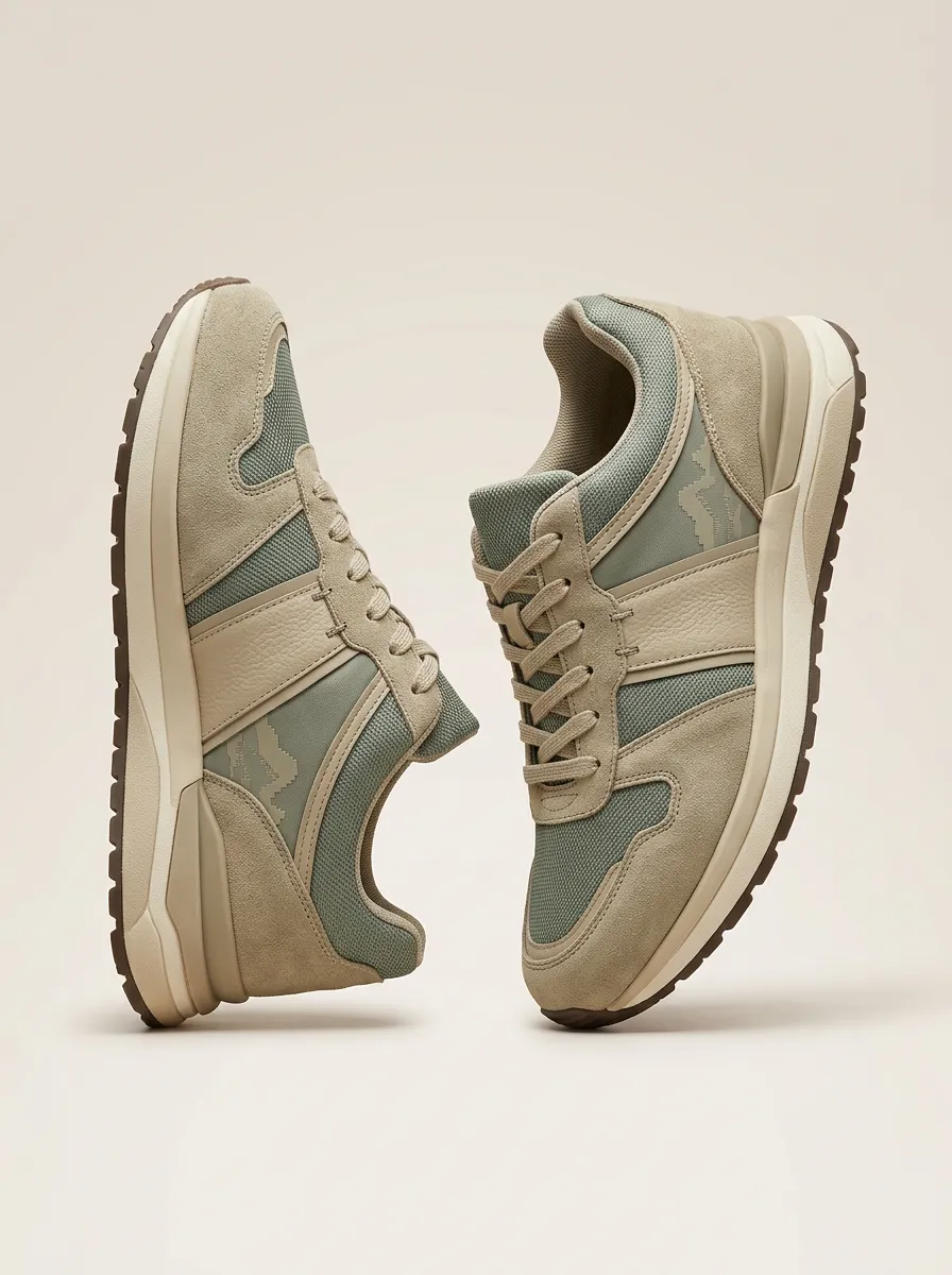 Unisex Casual Outdoor Mountain Pattern Print Sneakers