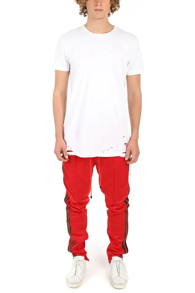 Striped Skinny Pocket Pants