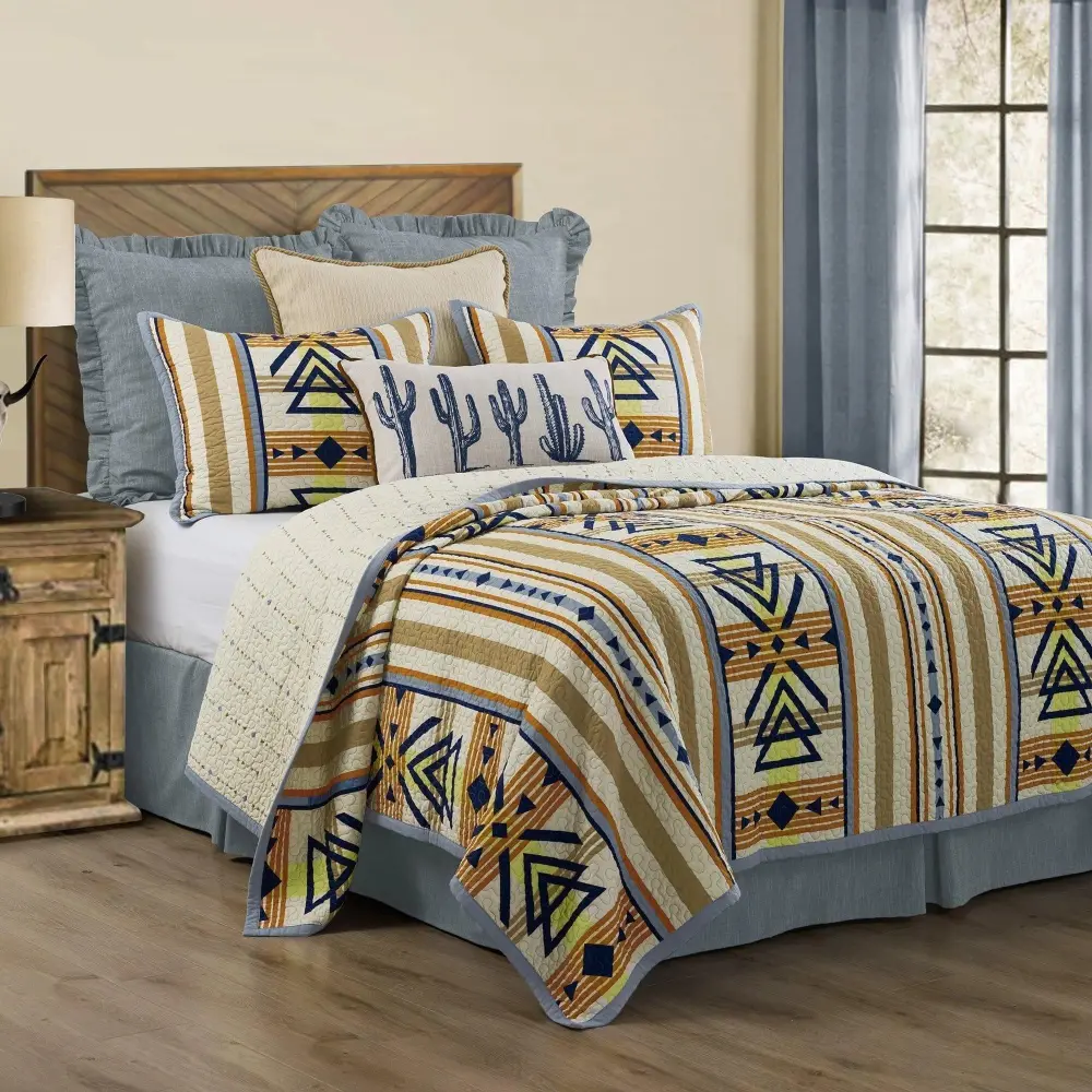 Reversible Geometric Quilt Set