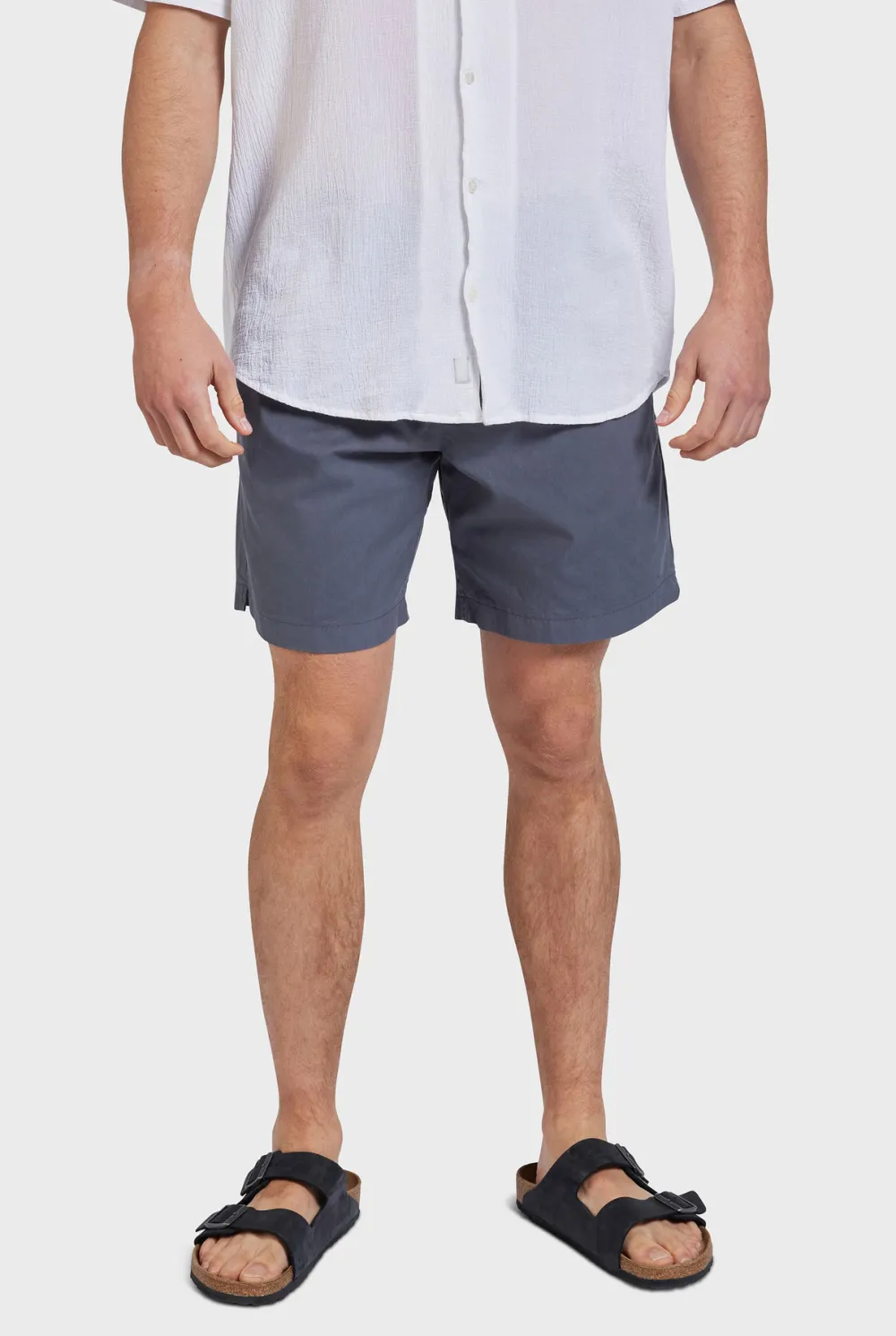 Relaxed Fit Linen Blend Casual Pull-On Shorts