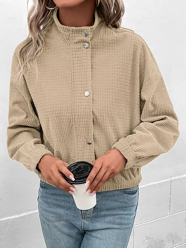 Corduroy Zip Front Jacket