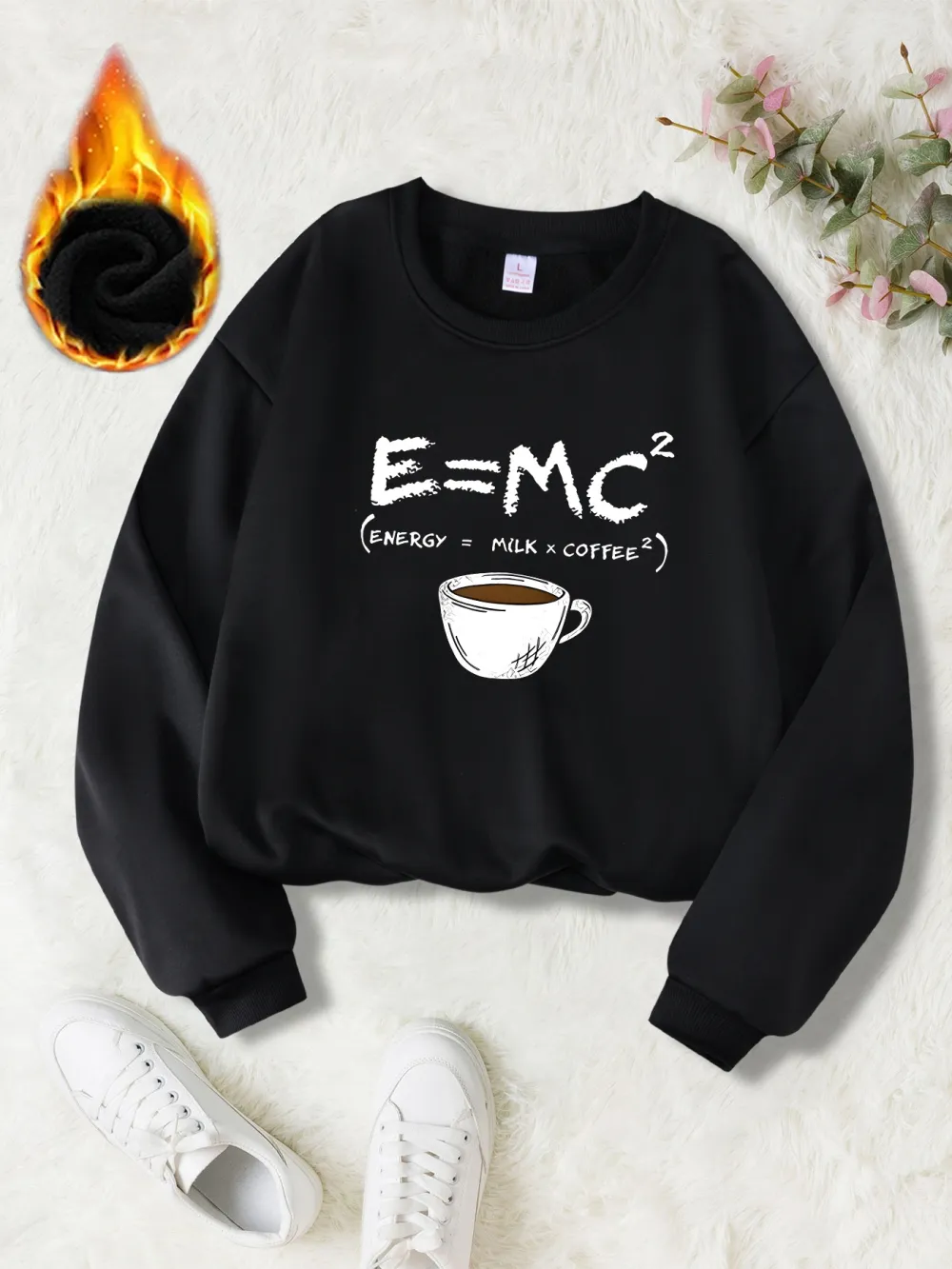 Coffee Energy Formula Print Sweatshirt