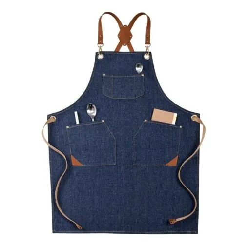 Everyday Denim Crossback Kitchen Work Apron