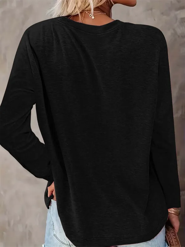 Leopard Bow Long Sleeve T-Shirt