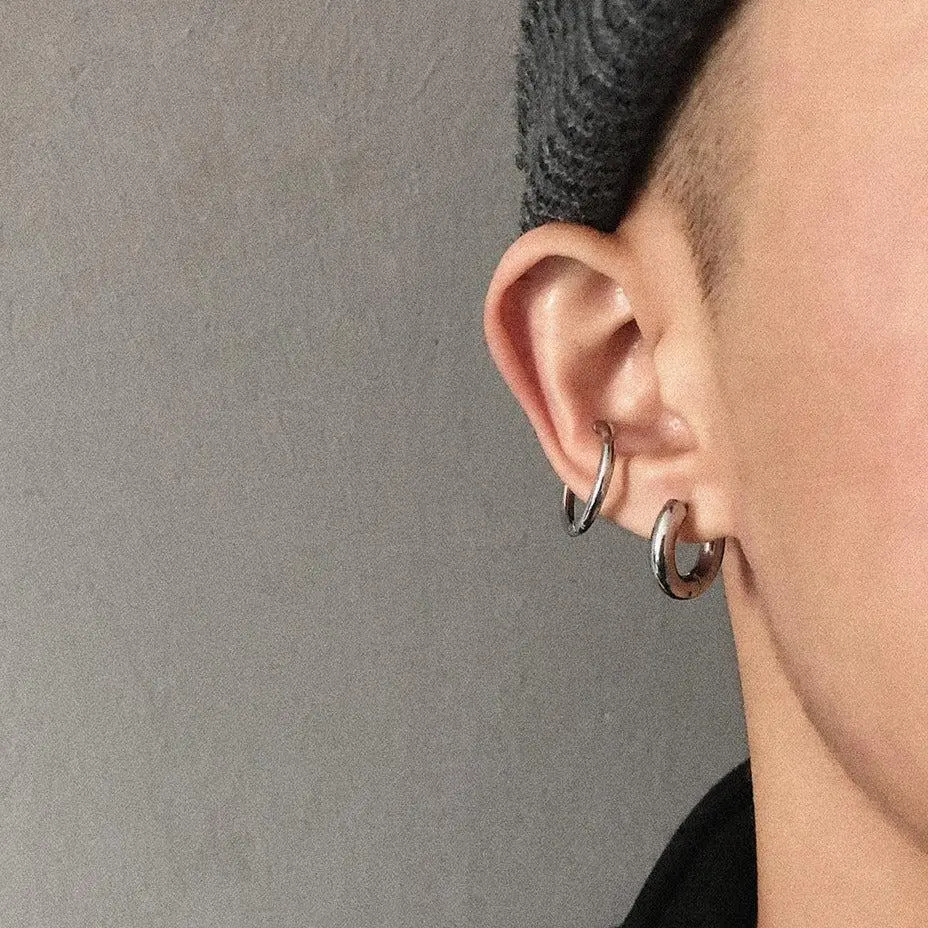 Thick Hoop Earrings