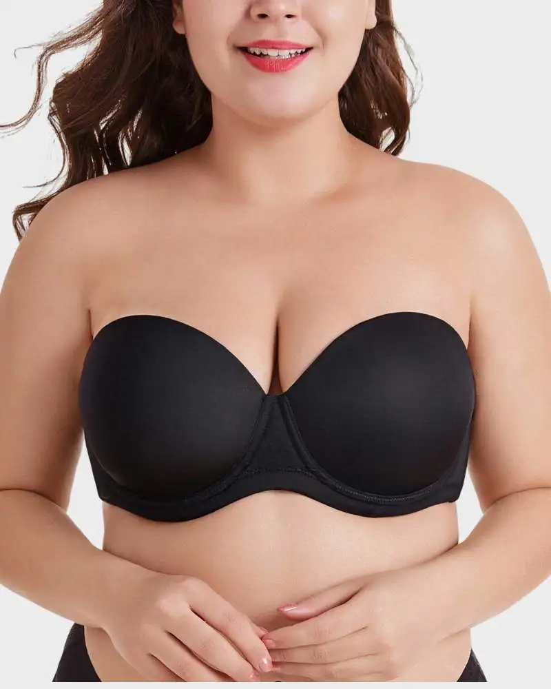 Versatile Underwire Bandeau Bra With Removable Straps