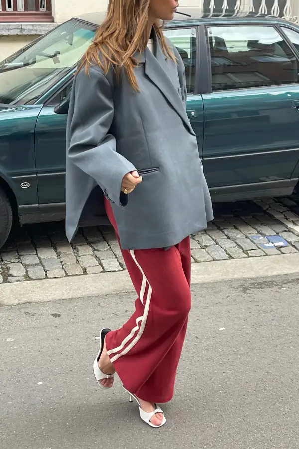Oversized Slit Blazer