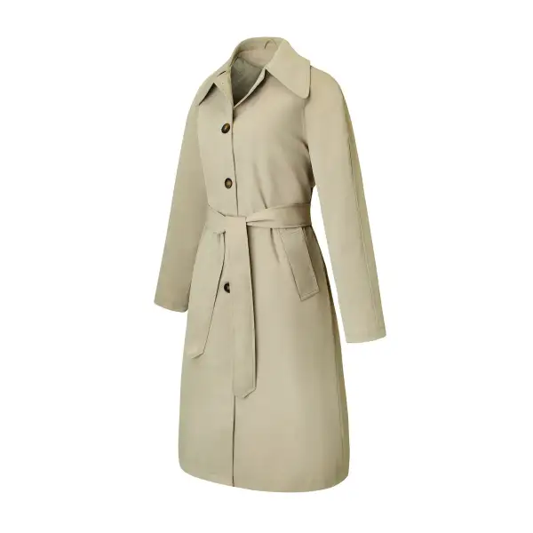 Refined Longline Trench Coat